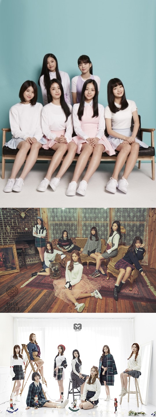 사진 : 보너스베이비(마루기획)/드림캐쳐(해피페이스엔터테인먼트)/씨앗(야마앤핫칙스엔터테인먼트)