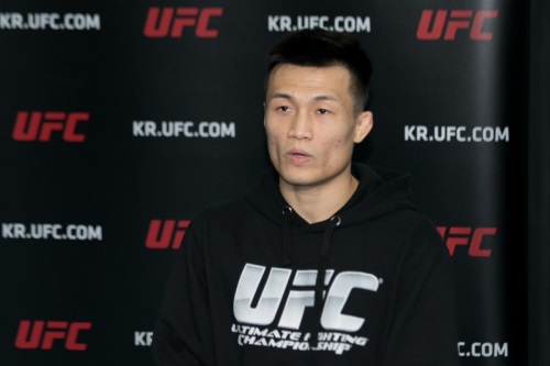 '코리안 좀비'가 돌아왔다. 정찬성이 복귀전을 앞두고 UFC 미디어 데이 행사에 참석했다. [사진=채승훈 기자]