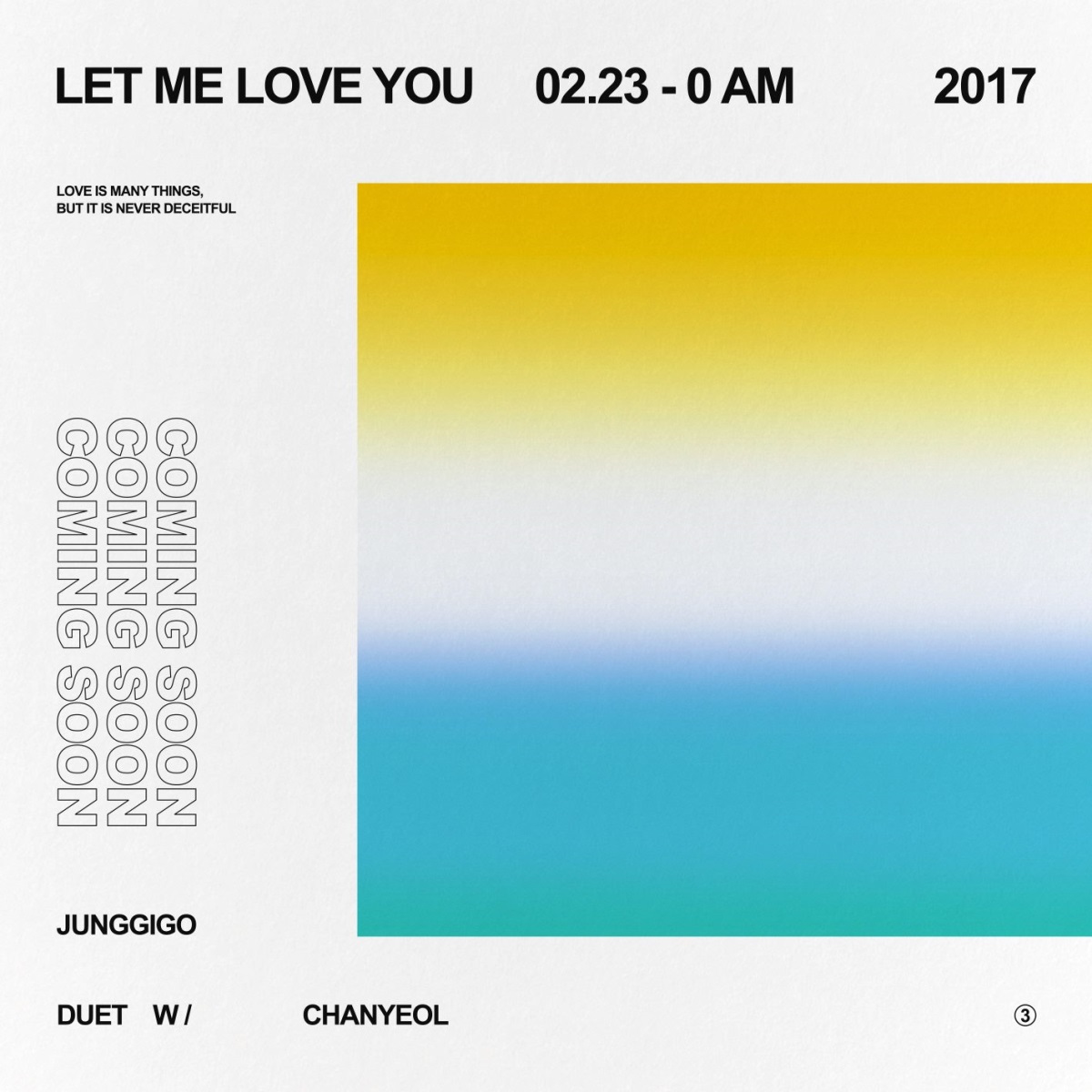 An image posted on the Facebook page of Starship Entertainment to promote the collaborative track by Jungigo and Chanyeol of EXO. (Starship Entertainment)