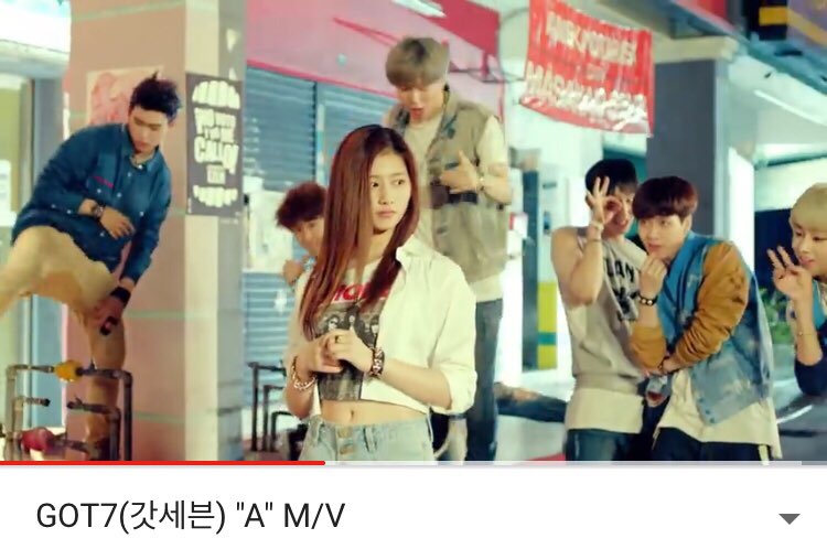 A screenshot of GOT7 music video (JYP Entertainment)