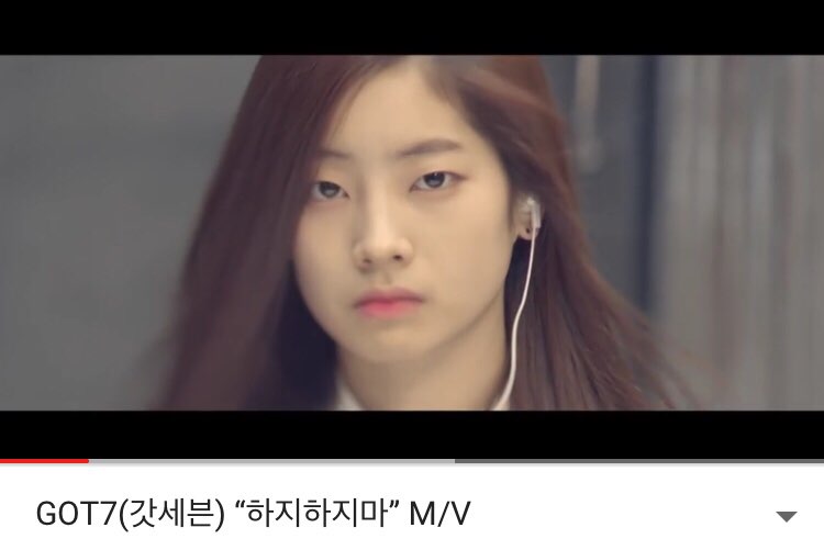 A screenshot of GOT7 music video (JYP Entertainment)