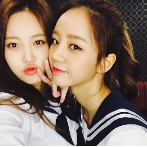 걸스데이 혜리(왼쪽)와 유라. (사진=혜리 인스타그램)