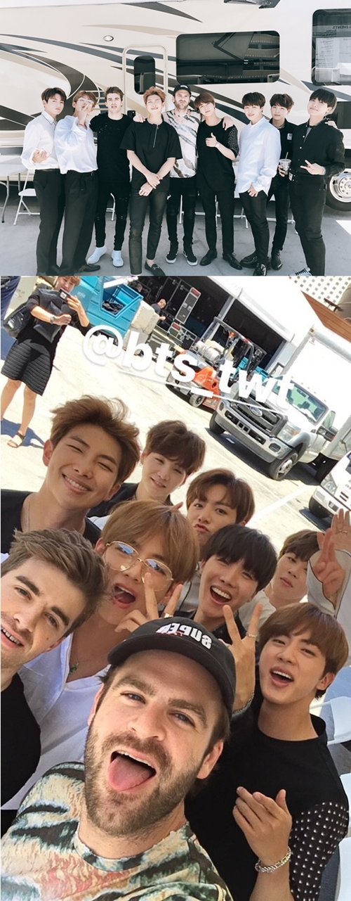 사진 : 방탄소년단 SNS / 체인스모커스 SNS