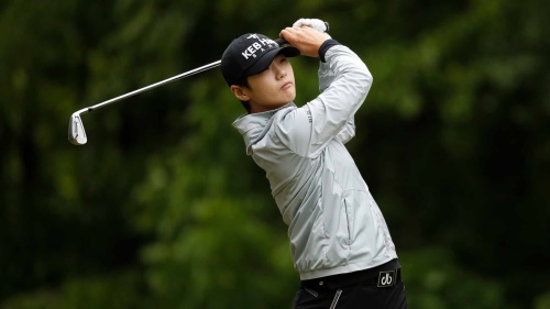 볼빅챔피언십서 2타차 선두에 나선 박성현.[사진=LPGA]