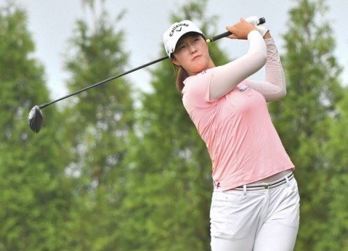 드림투어 12차전 우승자 지영민이 10일 드라이버 샷을 하고 있다. [사진=KLPGA]