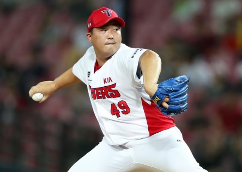 9회 2실점으로 역전을 허용한 KIA 김세현. [사진=KIA타이거즈 홈페이지]