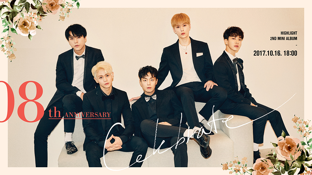 A teaser image for Highlight’s upcoming mini album “Celebrate” (Around Us Entertainment)