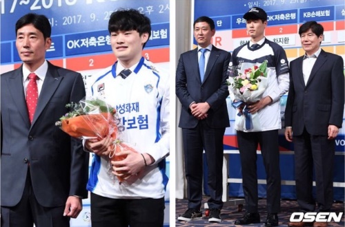 탄탄한 기본기가 강점인 김정호(왼쪽)와 함형진. [사진=OSEN]
