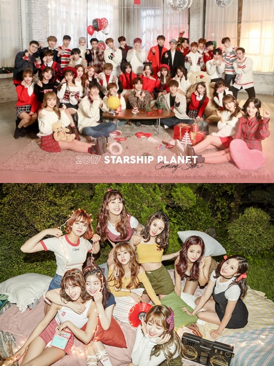 사진=스타쉽엔터테인먼트, JYP엔터테인먼트