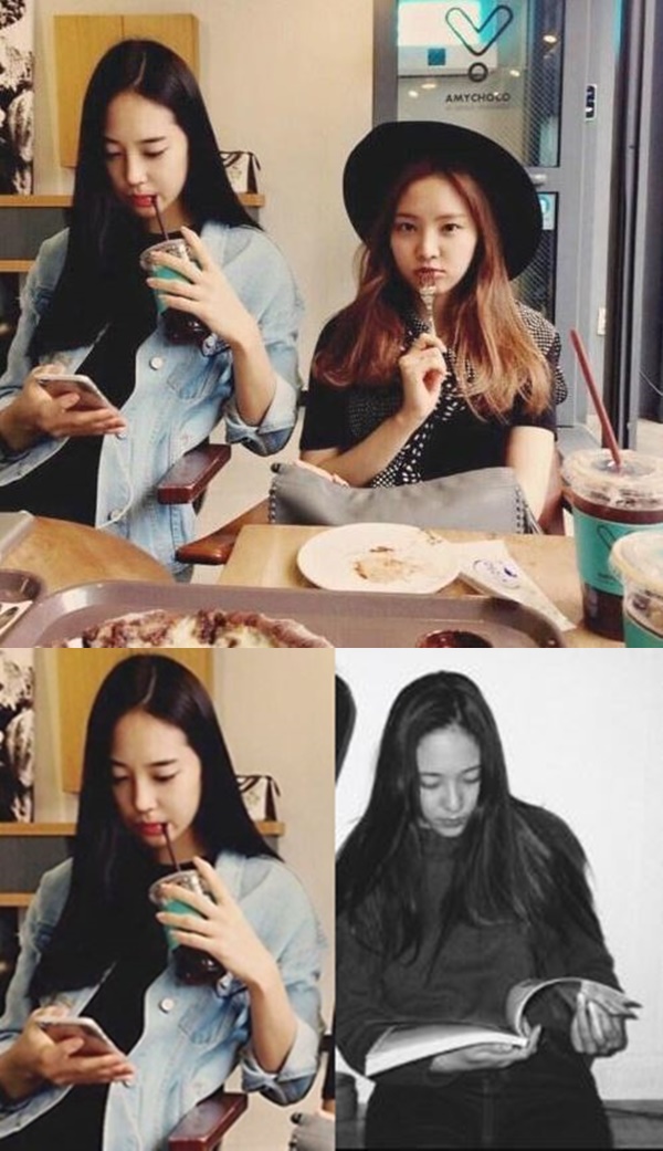 (사진=손새은 손나은 크리스탈(아래 오른쪽), 정은지 인스타그램, 온라인 커뮤니티)