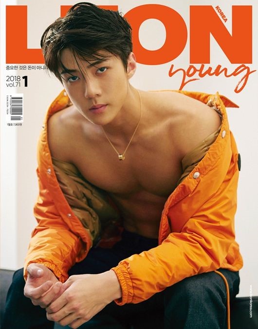 EXO's Sehun shows his new physique in Leon photo shoot - K-POP HERALD
