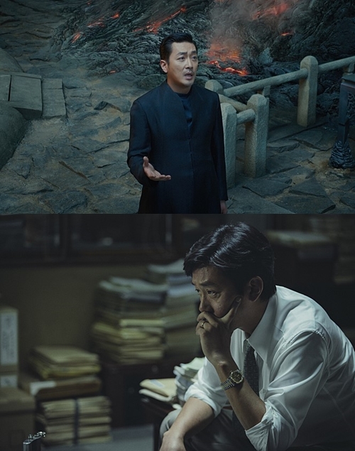 '신과 함께' 강림 역 하정우, '1987' 최검사 역 하정우(사진=롯데엔테테인먼트, CJ엔터테인먼트)