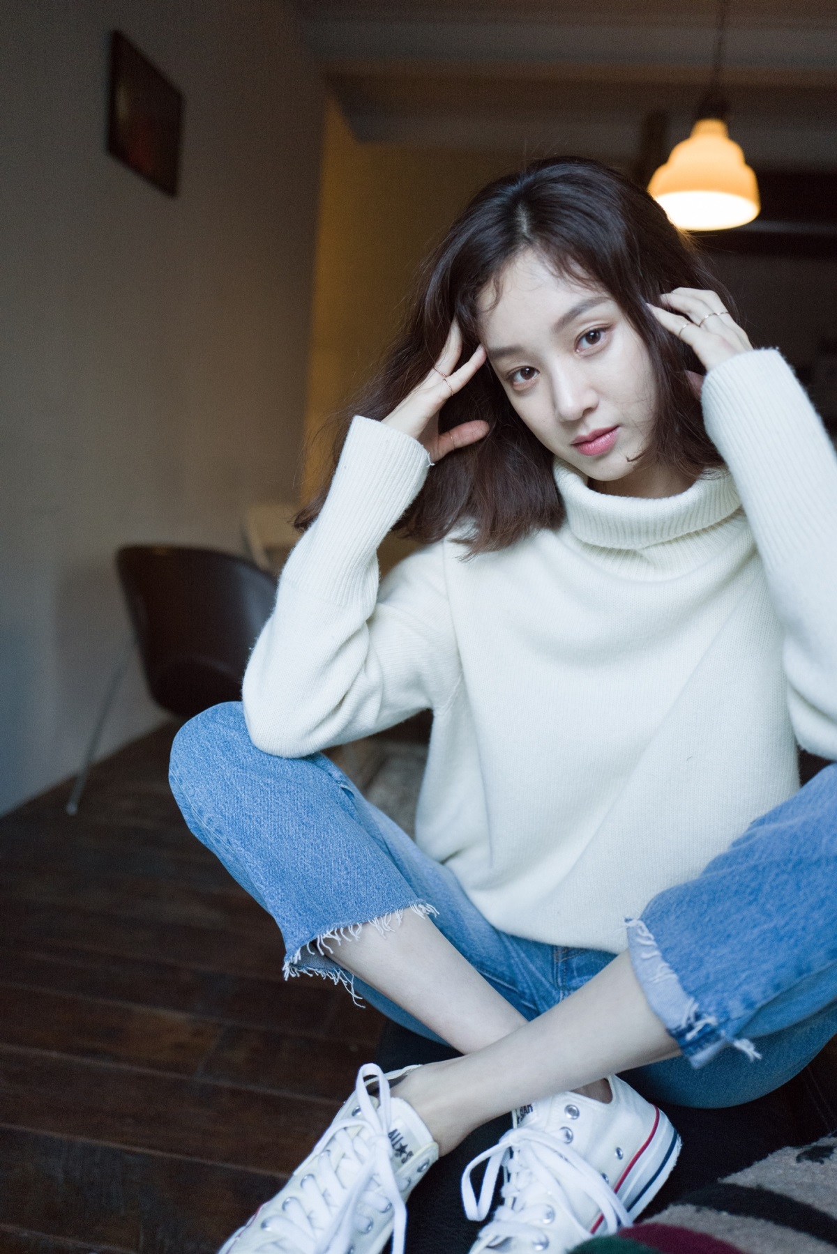 Jung Ryeo-won poses for a photo before an interview in Gangnam-gu, Seoul, Wednesday. (Key East)
