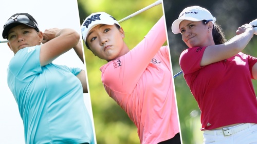 ISPS 한다 호주여자오픈에서 크리스 커크(왼쪽), 모 마틴과 함께 1라운드를 치르는 리디아 고(가운데).[사진=LPGA]