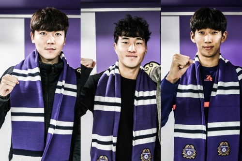 은성수, 문준호, 김진래가 올 시즌 FC안양에서 프로 생활을 이어간다. [사진=FC안양]