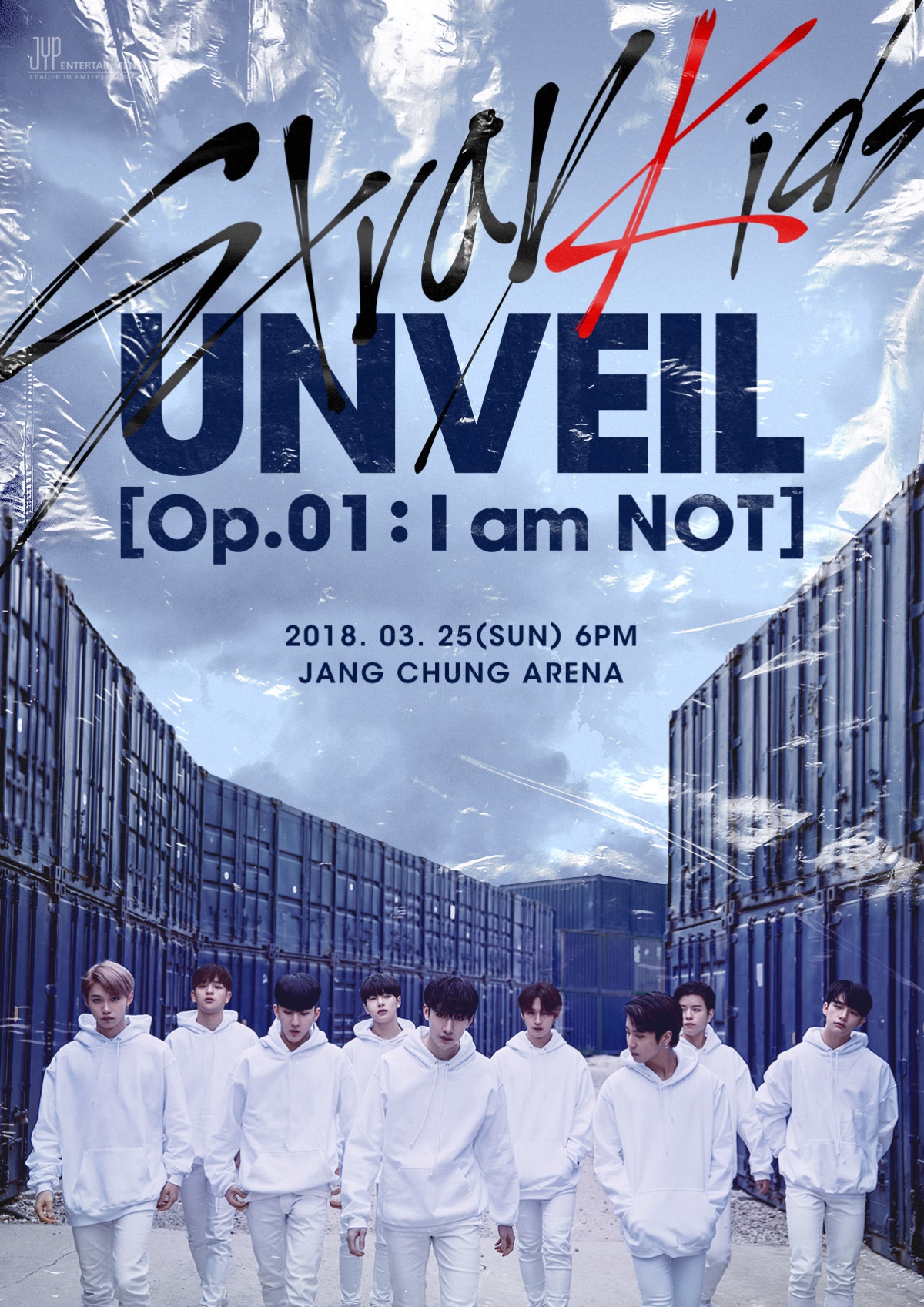 The poster for Stray Kids’ debut showcase (JYP Entertainment)