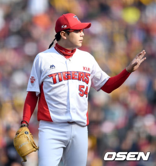 기아 타이거즈와 재계약한 에이스 양현종. [사진=OSEN]