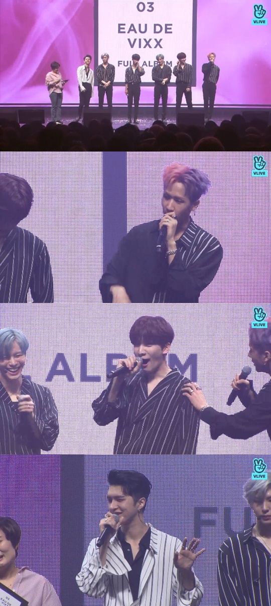 [V앱='빅스 3집 컴백 쇼케이스'캡쳐]
