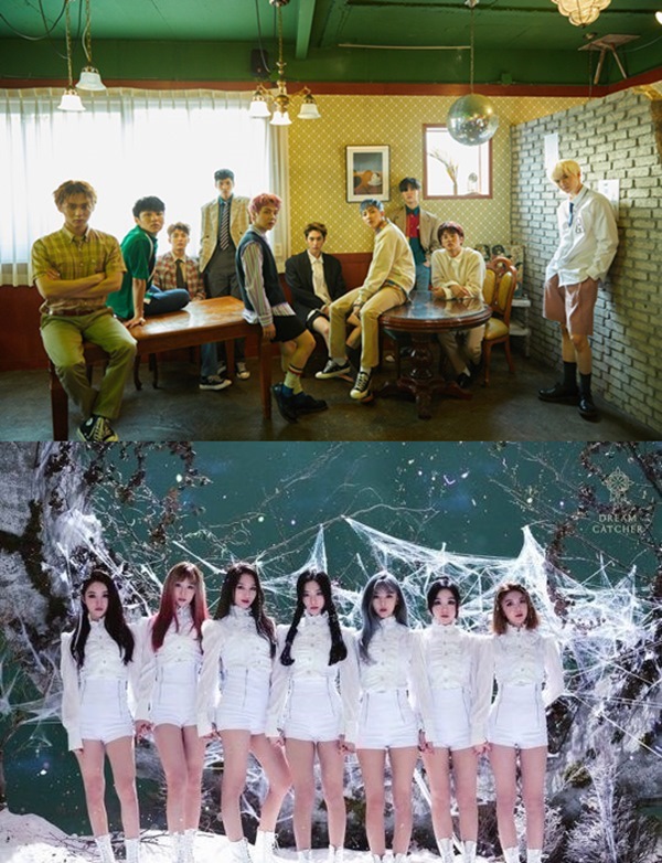 펜타곤, 드림캐쳐(사진=큐브, 해피페이스엔터테인먼트)