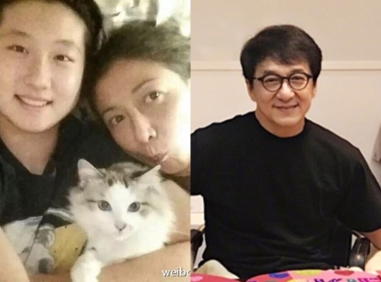 사진=우치리 웨이보/성룡 웨이보