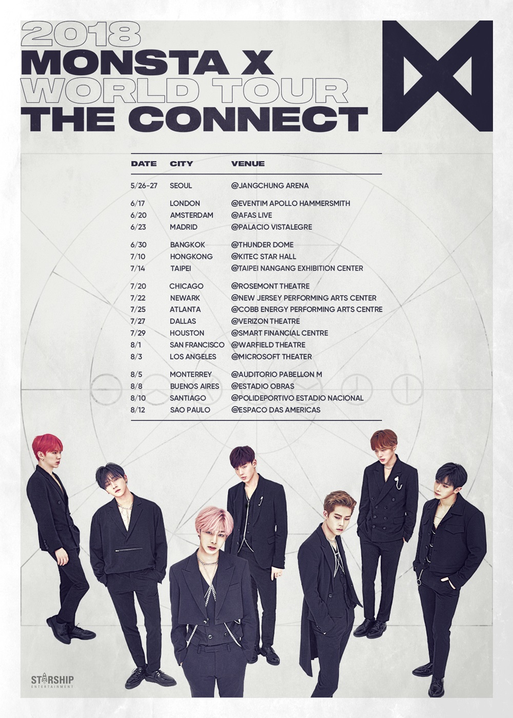 Monsta X to embark on world tour Saturday - K-POP HERALD