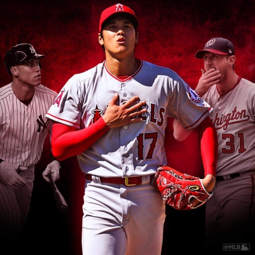 메이저리그의 투수로서 입지를 다져가고 있는 오타니(가운데). [사진=MLB]