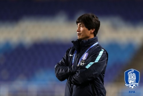 19세 이하 대표팀을 이끄는 정정용 감독. [사진=대한축구협회]