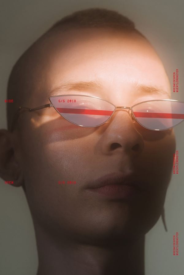 Gentle Monster’s 2018 spring-summer season collection, “Red Wide Open,” was inspired by Stanley Kubrick’s 1999 film “Eyes Wide Shut,” depicting the challenges of possibilities and aesthetics. (Gentle Monster)