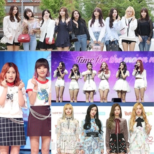 트와이스-볼빨간사춘기-여자친구-블랙핑크/사진=헤럴드팝본사DB