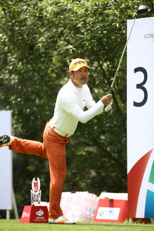 최호성의 피셔맨 스윙은 세계 골프계의 큰 주목을 받았다. [사진=코오롱그룹]