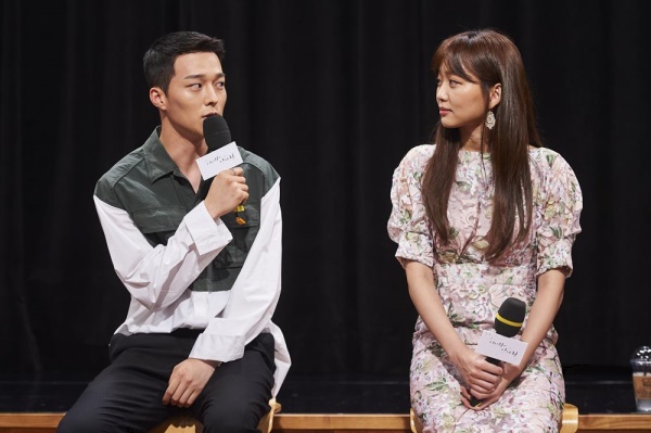 '이리와 안아줘' 주연 배우 장기용(왼쪽) 진기주(사진=MBC)