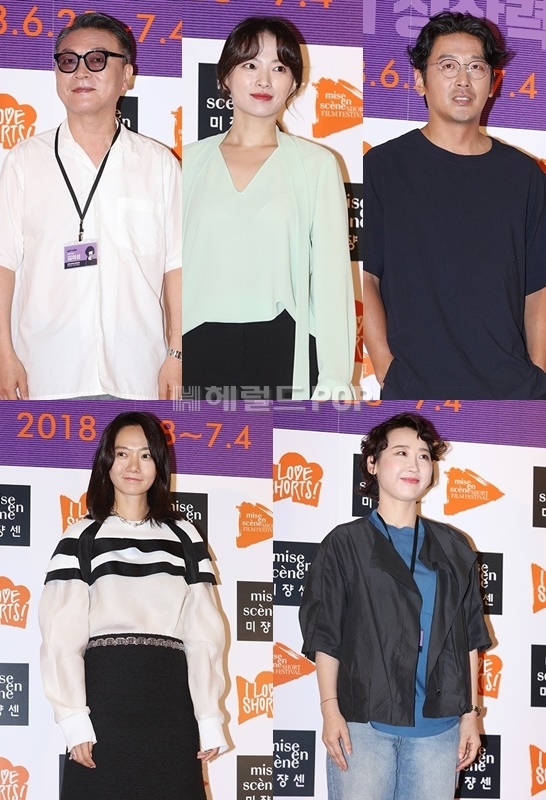 배우 김의성, 천우희, 하정우, 배두나, 류성희 미술감독/사진=서보형 기자