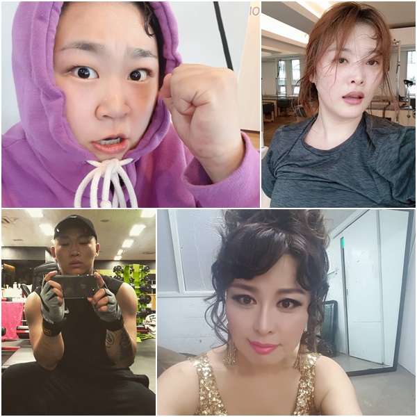 (왼쪽 상단부터 시계방향)홍윤화, 심진화, 홍지민, 스윙스/사진=각 스타 SNS