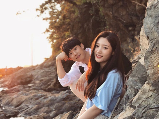 김성철, 정채연/사진=정채연 인스타그램