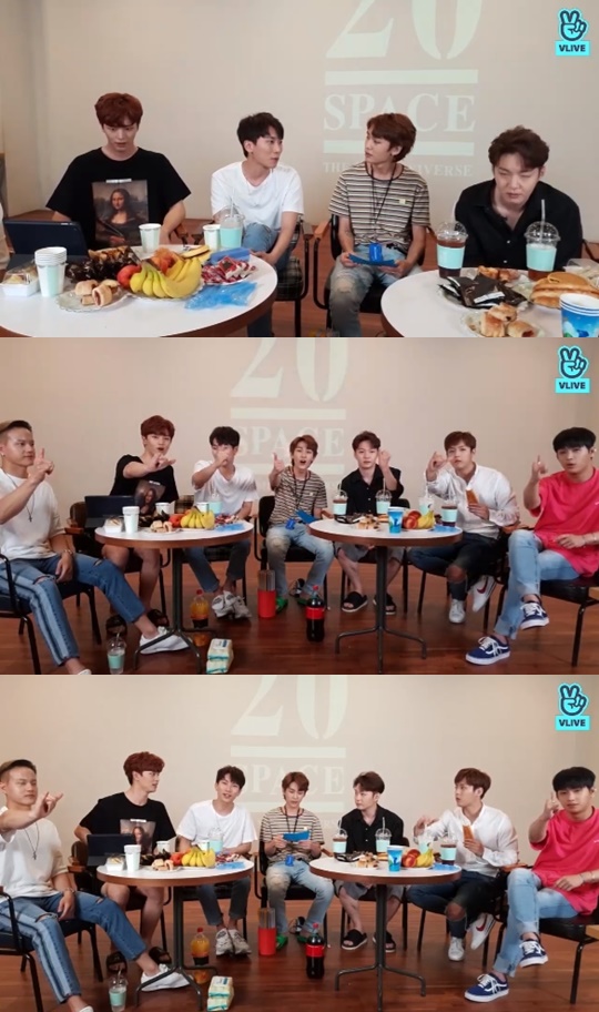 [V앱='비투비의 리얼 수다 먹방 파티'캡쳐]