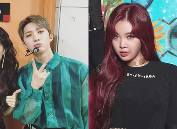 (Pentagon and (G)I-DLE's Instagram)
