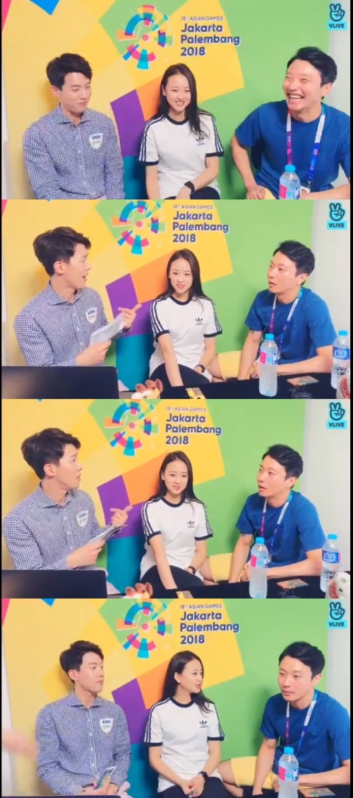 네이버 V앱 '전지적 자카르타-2018 아시안게임 스페셜 라이브' 방송캡쳐