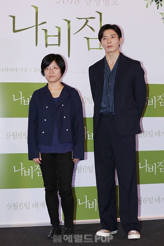 정재은 감독, 배우 김재욱/사진=서보형 기자