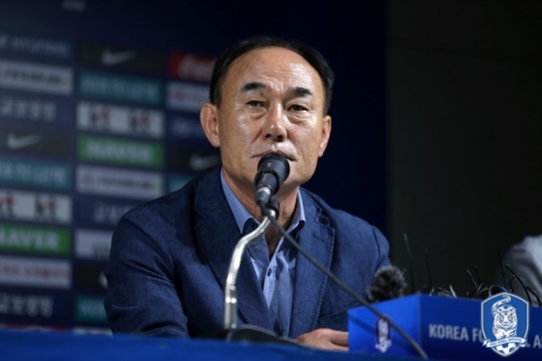 지난달 16일 김학범 감독은 아시안게임 대표선수 명단을 발표했다. [사진=KFA]