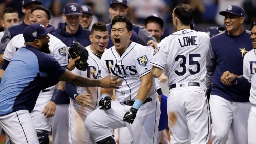 탬파베이 레이스의 최지만이 최근 뜨거운 활약을 보여주고 있다. [사진=MLB]