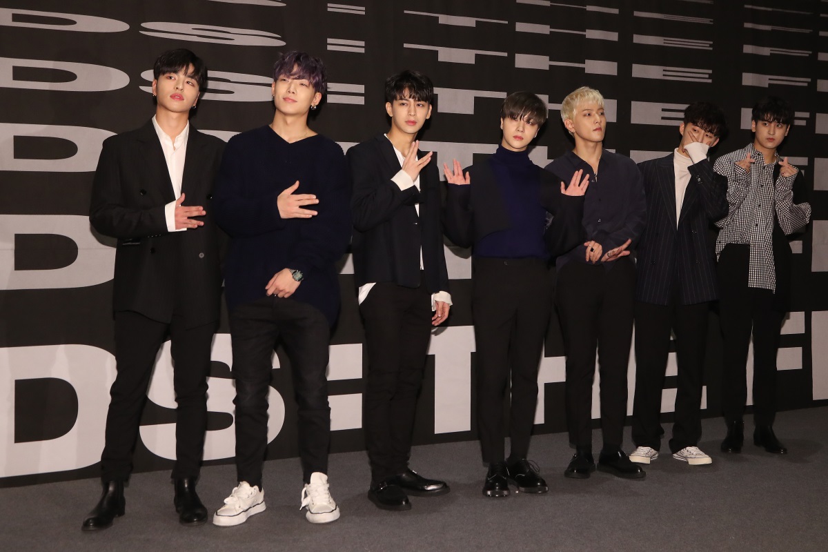 IKon attends a press conference for its new album “New Kids: The Final” in Seoul, Monday. (Yonhap)