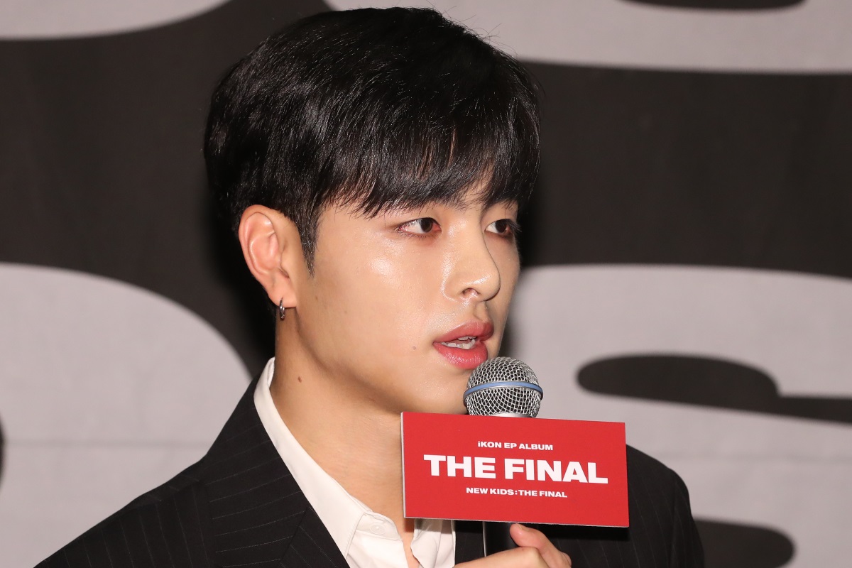 IKon attends a press conference for its new album “New Kids: The Final” in Seoul, Monday. (Yonhap)