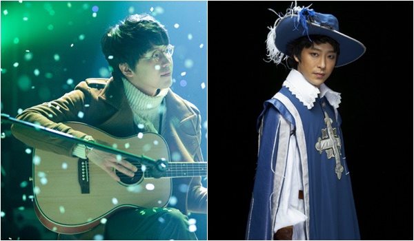 드라마 '드림하이'(왼쪽) 뮤지컬 '삼총사'의 엄기준(사진=KBS, 엠뮤지컬컴퍼니)