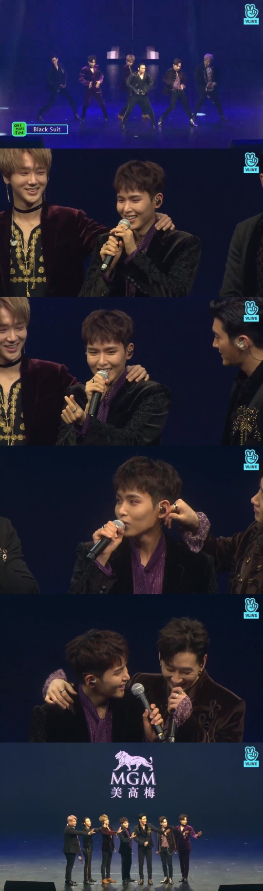 슈퍼주니어 컴백 쇼케이스 V앱 영상 캡처