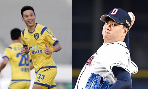 승부조작에 단호하게 대처한 이한샘(좌)과 이영하(우). [사진=프로축구연맹, KBO]