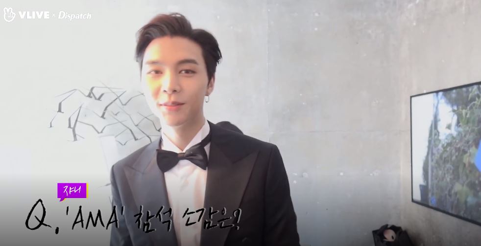 [V Report Plus] NCT 127 livestream from LA hotel before awards - K-POP ...