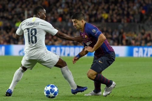 인터밀란과의 경기에서 맹활약을 펼친 수아레즈. [사진=UEFA]