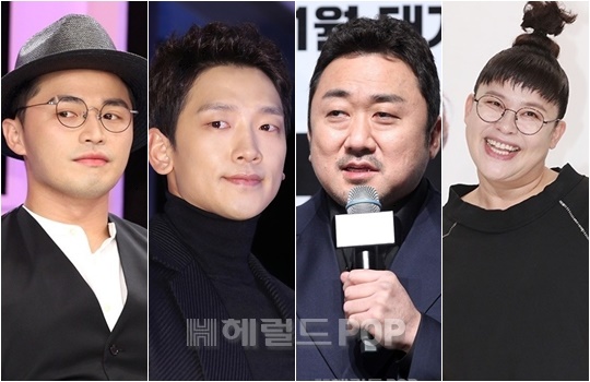 마이크로닷, 비, 마동석, 이영자/사진=헤럴드POP DB
