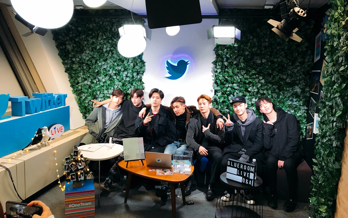 GOT7 hits Twitter Korea's Blueroom (The Korea Herald / Kim Arin)