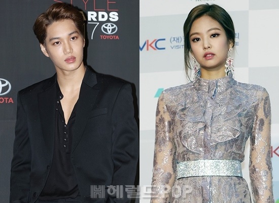 엑소 카이, 블랙핑크 제니/사진=헤럴드POP DB